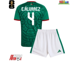 México Edson Alvarez #4 Primera Equipación Niños Mundial 2026 Manga Corta (+ Pantalones cortos)